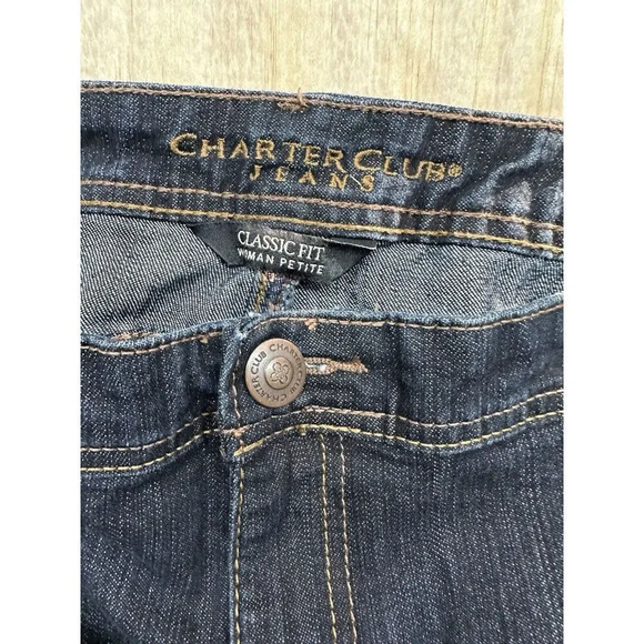 Womens Blue Jeans Charter Club Size 20W Petite Classic Straight Plus Sz - Picture 2 of 5
